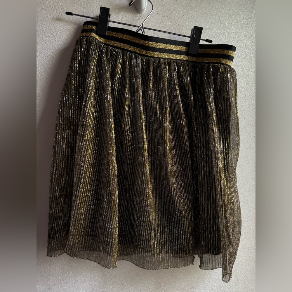 H&M Gold Shimmery Skirt